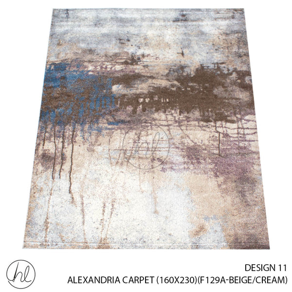 ALEXANDRIA CARPET (160X230) (DESIGN 11) (BEIGE/CREAM)