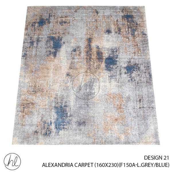 ALEXANDRIA CARPET (160X230) (DESIGN 21) (L.GREY/BLUE)