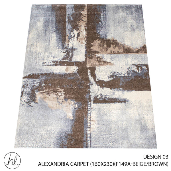 ALEXANDRIA CARPET (160X230) (DESIGN 03) (BEIGE/BROWN)