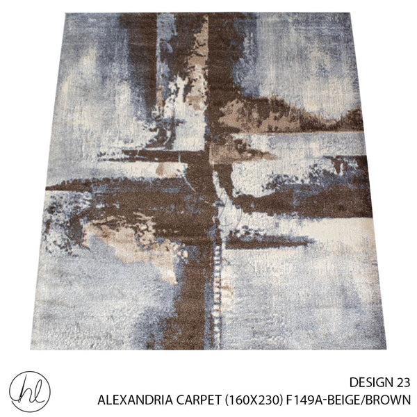 ALEXANDRIA CARPET (160X230) (DESIGN 23) (BEIGE/BROWN)