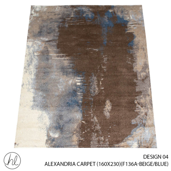 ALEXANDRIA CARPET (160X230) (DESIGN 04) (BEIGE/BLUE)