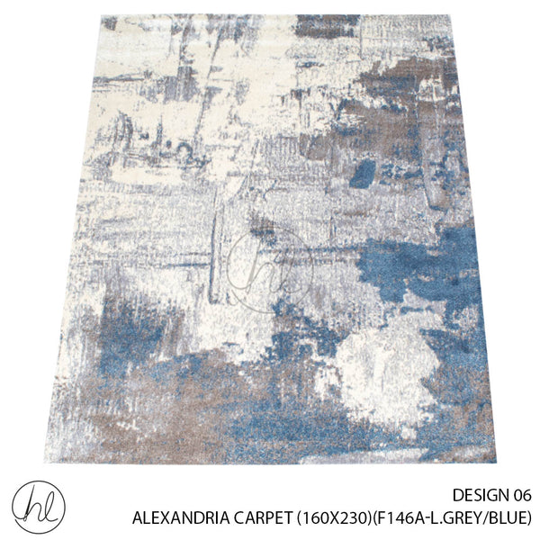 ALEXANDRIA CARPET (160X230) (DESIGN 06) (L.GREY/BLUE)