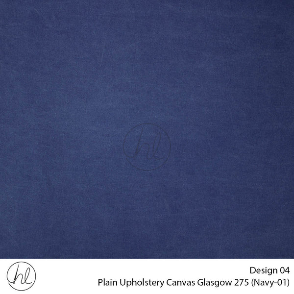 Canvas Glasgow 275 (Design 04) (Navy) (140cm Wide) Per m