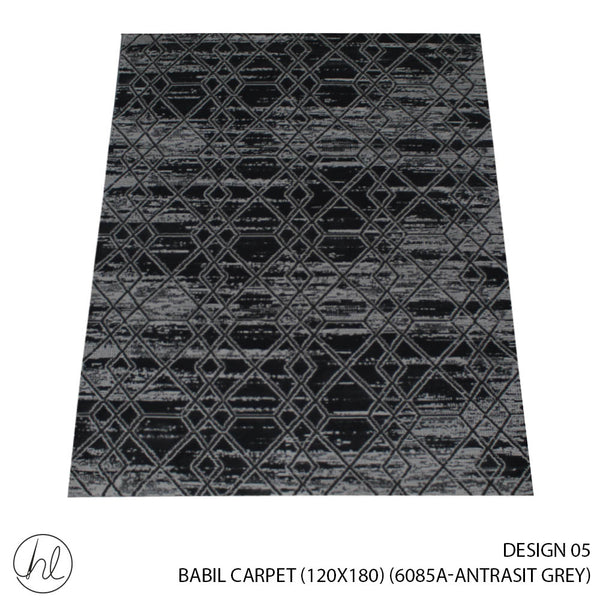 BABIL CARPET (120X180) (DESIGN 05) (ANTRASIT GREY)