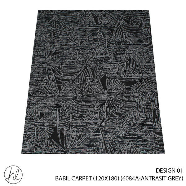 BABIL CARPET (120X180) (DESIGN 01) (ANTRASIT GREY)