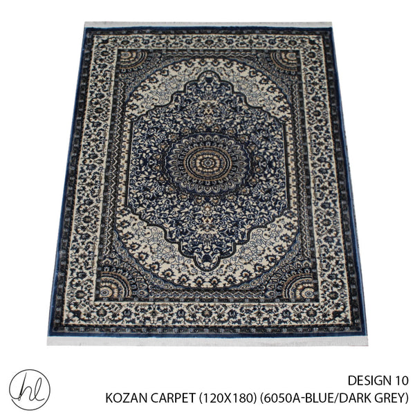 KOZAN CARPET (120X180) (DESIGN 10) (BLUE/DARK GREY)