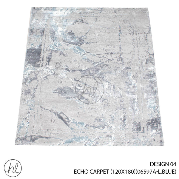 ECHO CARPET (120X180) (DESIGN 04) (LIGHT BLUE)