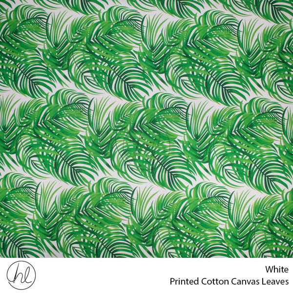 C/D Cotton Canvas Prt Leaves