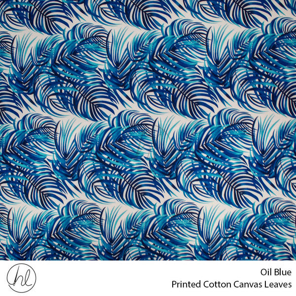 C/D Cotton Canvas Prt Leaves