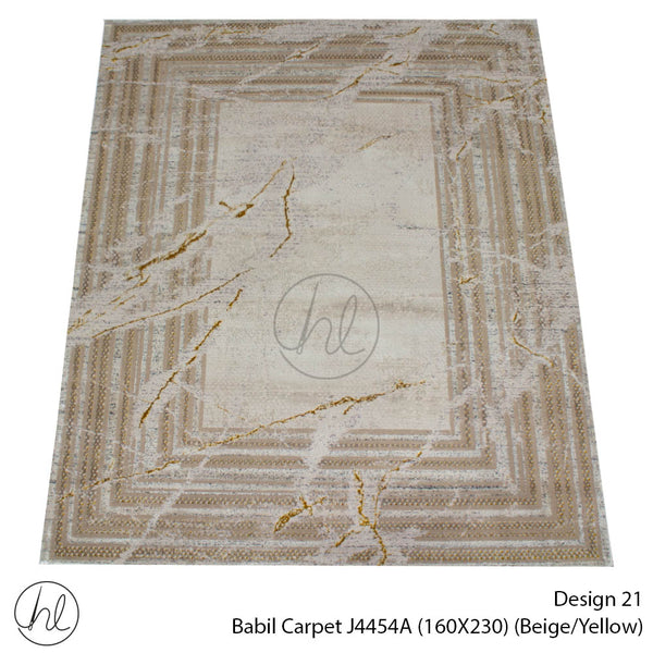 Babil Carpet (160X230) (Design 21) (Beige/Yellow)