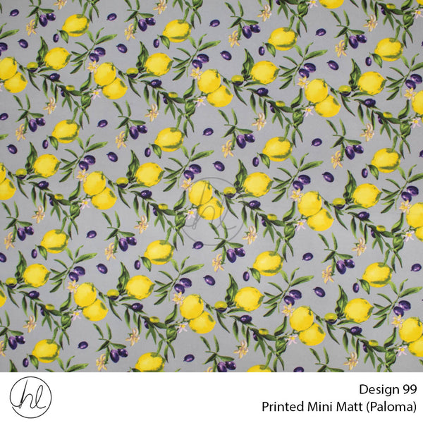 C/D Mini Mat Prt Lemon/Olives