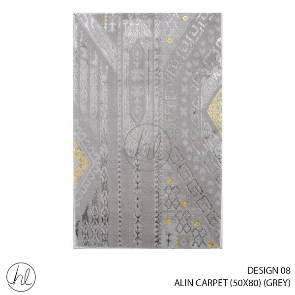 ALIN CARPET (50X80) (DESIGN 08) (GREY)
