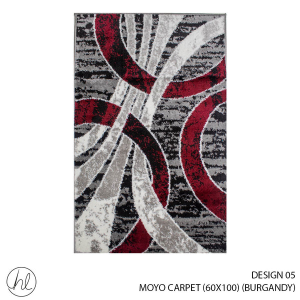 MOYO CARPET (60X100) (DESIGN 05) (BURGANDY)