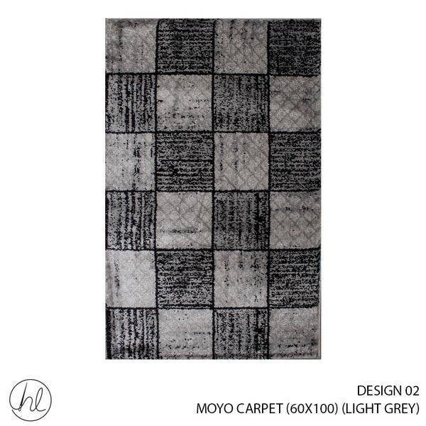 MOYO CARPET (60X100) (DESIGN 02) (LIGHT GREY)