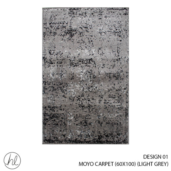 MOYO CARPET (60X100) (DESIGN 01) (LIGHT GREY)