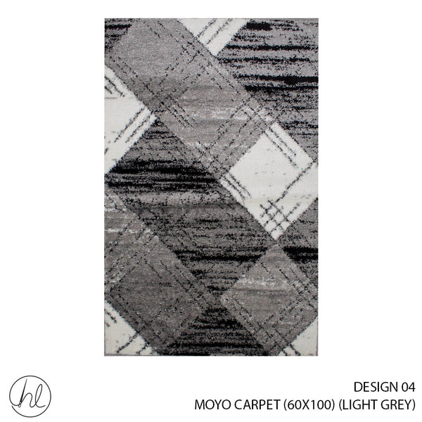 MOYO CARPET (60X100) (DESIGN 04) (LIGHT GREY)