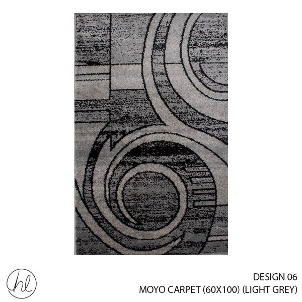 MOYO CARPET (60X100) (DESIGN 06) (LIGHT GREY)