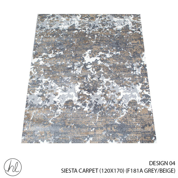 Siesta Carpet (120X170) (Design 04) (Grey/Beige)