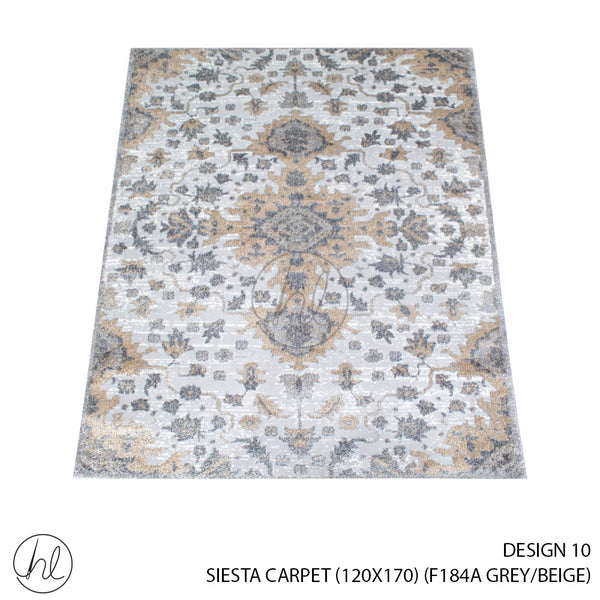 Siesta Carpet (120X170) (Design 10) (Grey/Beige)