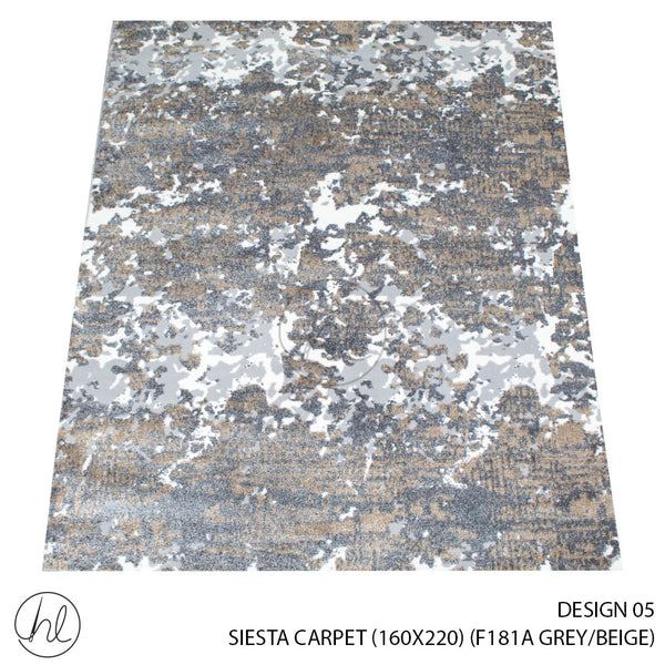 Siesta Carpet (160X220) (Design 05) (Grey/Beige)