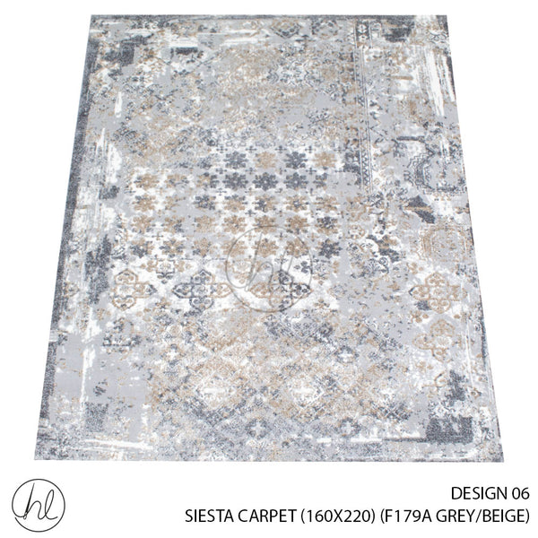 Siesta Carpet (160X220) (Design 06) (Grey/Beige)