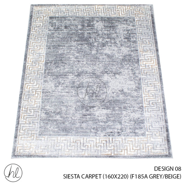 Siesta Carpet (160X220) (Design 08) (Grey/Beige)