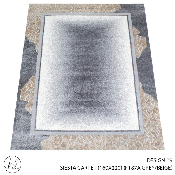 Siesta Carpet (160X220) (Design 09) (Grey/Beige)