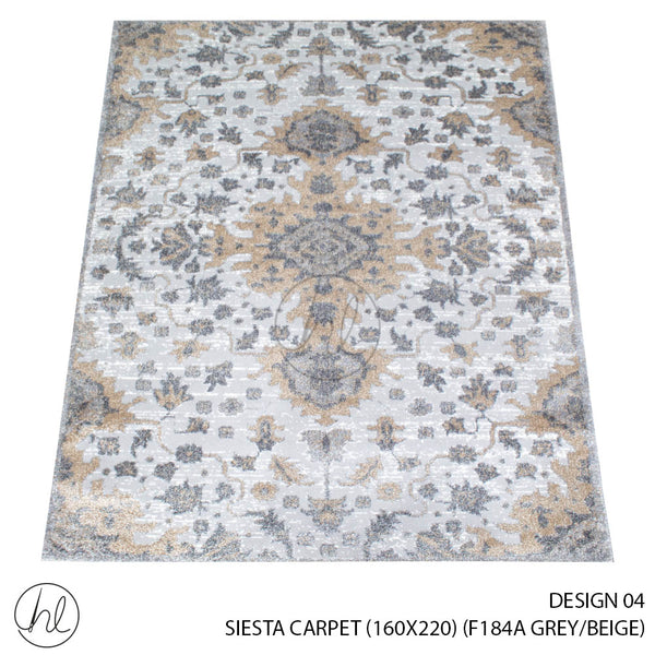 Siesta Carpet (160X220) (Design 04) (Grey/Beige)