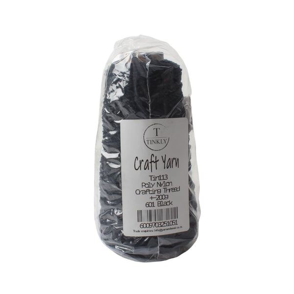 CRAFT YARN NYLON 200G BLACK FREE 1