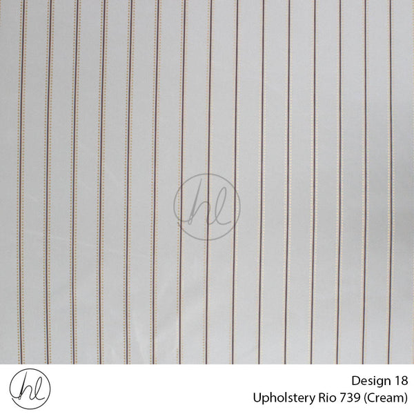 Rio Printed Upholstery 739 (Design 18) (Cream) (140cm Wide) Per m