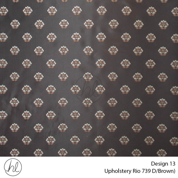 Rio Printed Upholstery 739 (Design 13) (Cream) (140cm Wide) Per m