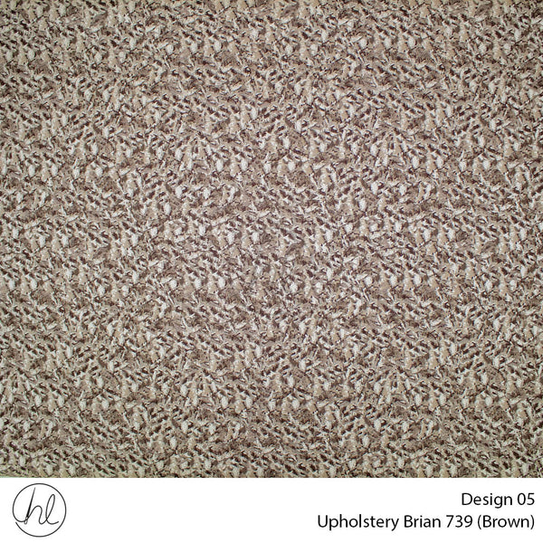 Brian Upholstery 739 (Design 05) (Brown) (140cm Wide) Per m