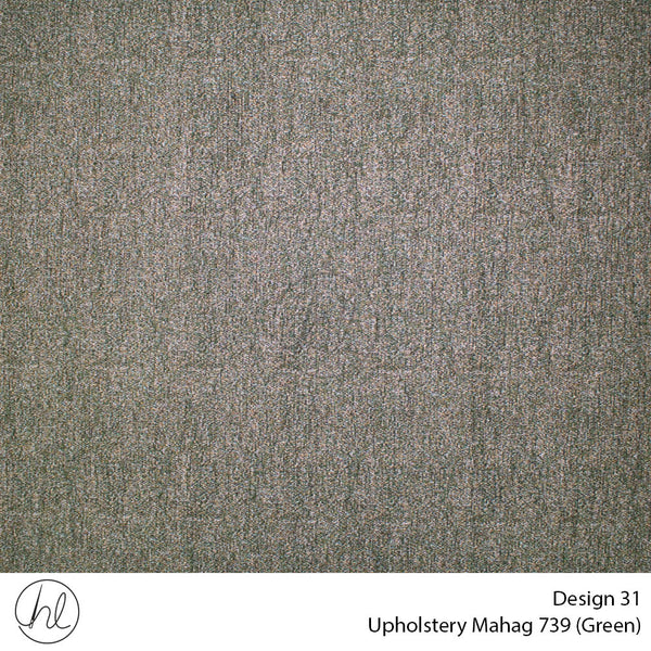 Mahag Plain Upholstery 739 (Design 31) (Green) (140cm Wide) Per m