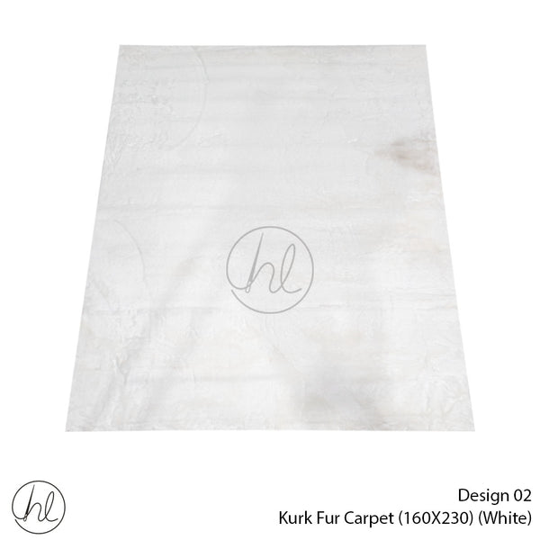 Kurk Fur Carpet (160X230) (Design 02) (White)