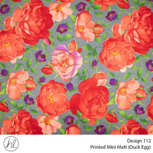 C/D Mini Mat Prt Roses Big 53