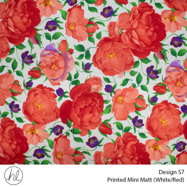 C/D Mini Mat Prt Roses Big 53