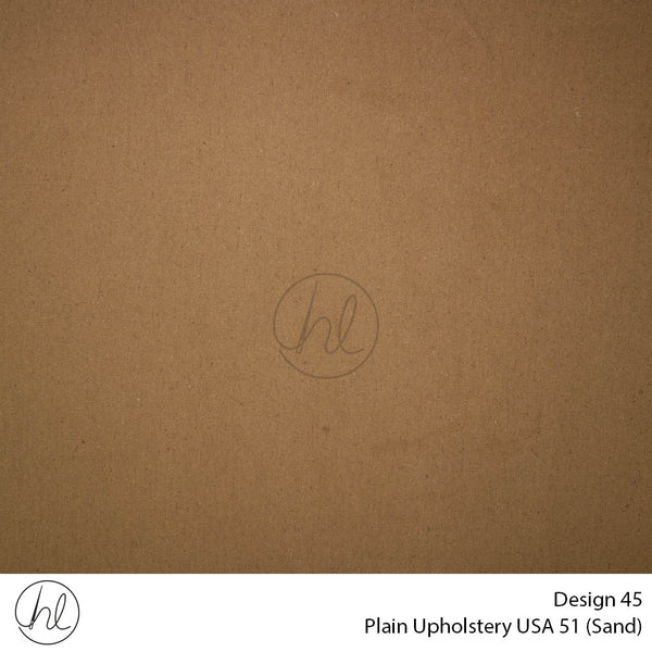 Plain USA Upholstery 51 (Design 45) (Sand) (140cm Wide) Per m