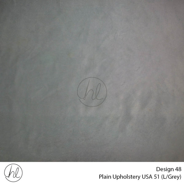 Plain USA Upholstery 51 (Design 48) (Light Grey) (140cm Wide) Per m