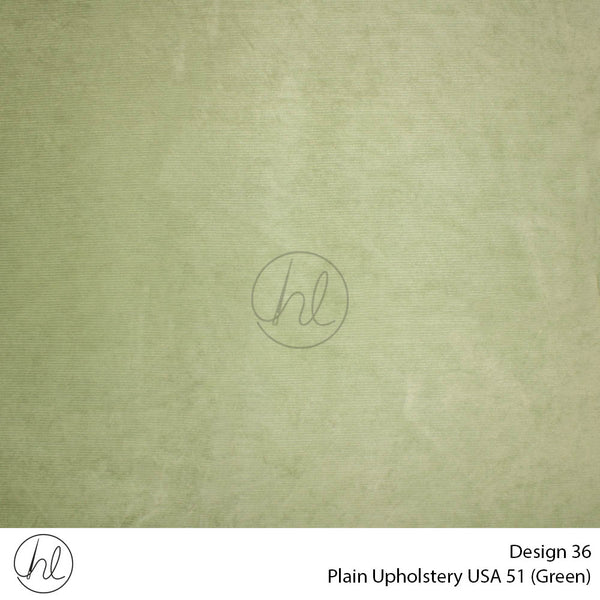 Plain USA Upholstery 54 (Design 36) (Light Green) (140cm Wide) Per m