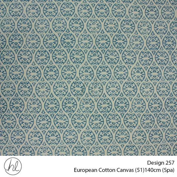 European Cotton Canvas (Buy 10M OR More R49.99 PM (Design 257) (140cm) (Per m) (Spa)