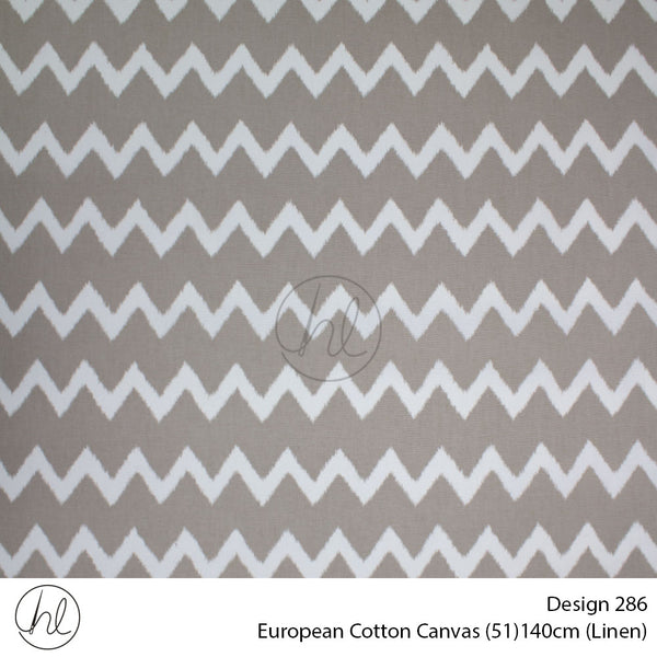 European Cotton Canvas (Buy 10M OR More R49.99 PM (Design 286) (140cm) (Per m) (Linen)