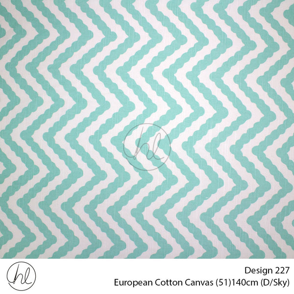 European Cotton Canvas (Buy 10M OR More R49.99 PM (Design 227) (140cm) (Per m) (Dark Sky)