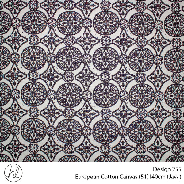 European Cotton Canvas (Buy 10M OR More R49.99 PM (Design 255) (140cm) (Per m) (Java)