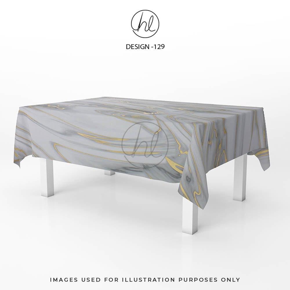 Fantastik Pvc Table Cover Design 129 140cm Per m Silver – Habby And Lace