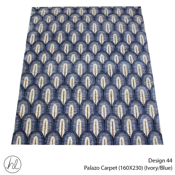 PALAZZO CARPET (160X230) (DESIGN 44) (Ivory/Blue)