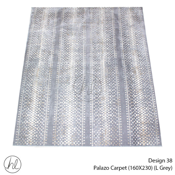 PALAZZO CARPET (160X230) (DESIGN 38) (Grey/Light Grey)