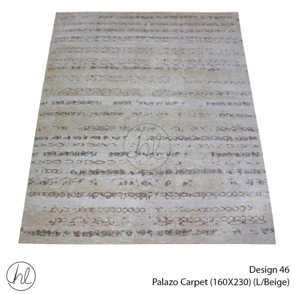 PALAZZO CARPET (160X230) (DESIGN 46) (Light Beige)