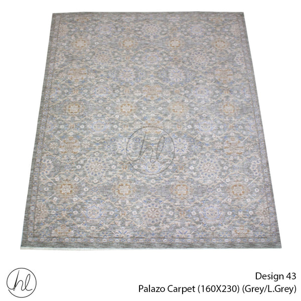 PALAZZO CARPET (160X230) (DESIGN 43) (Grey/Light Grey)