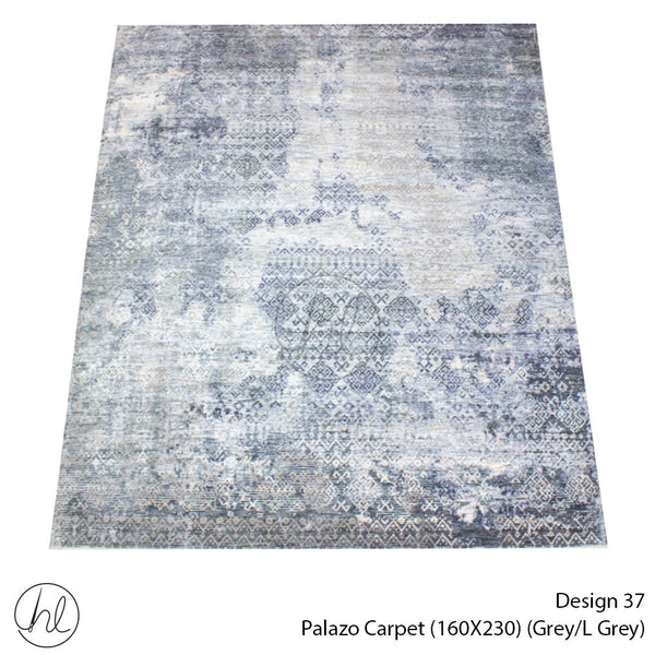 PALAZZO CARPET (160X230) (DESIGN 37) (Grey/Light Grey)