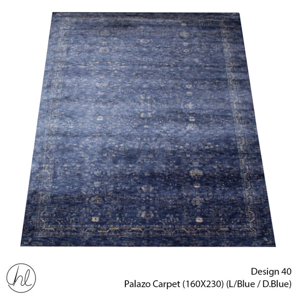 PALAZZO CARPET (160X230) (DESIGN 40) (Light Blue / Dark Blue)